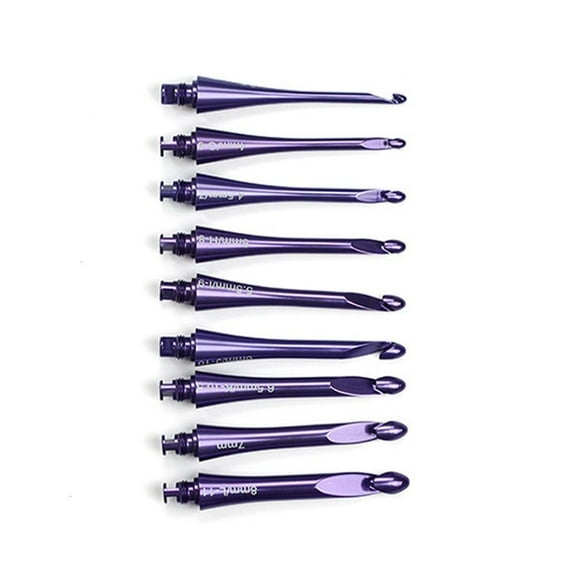 Ergonomic Crochet Hook Aluminum Handcrafted Knitting Implement