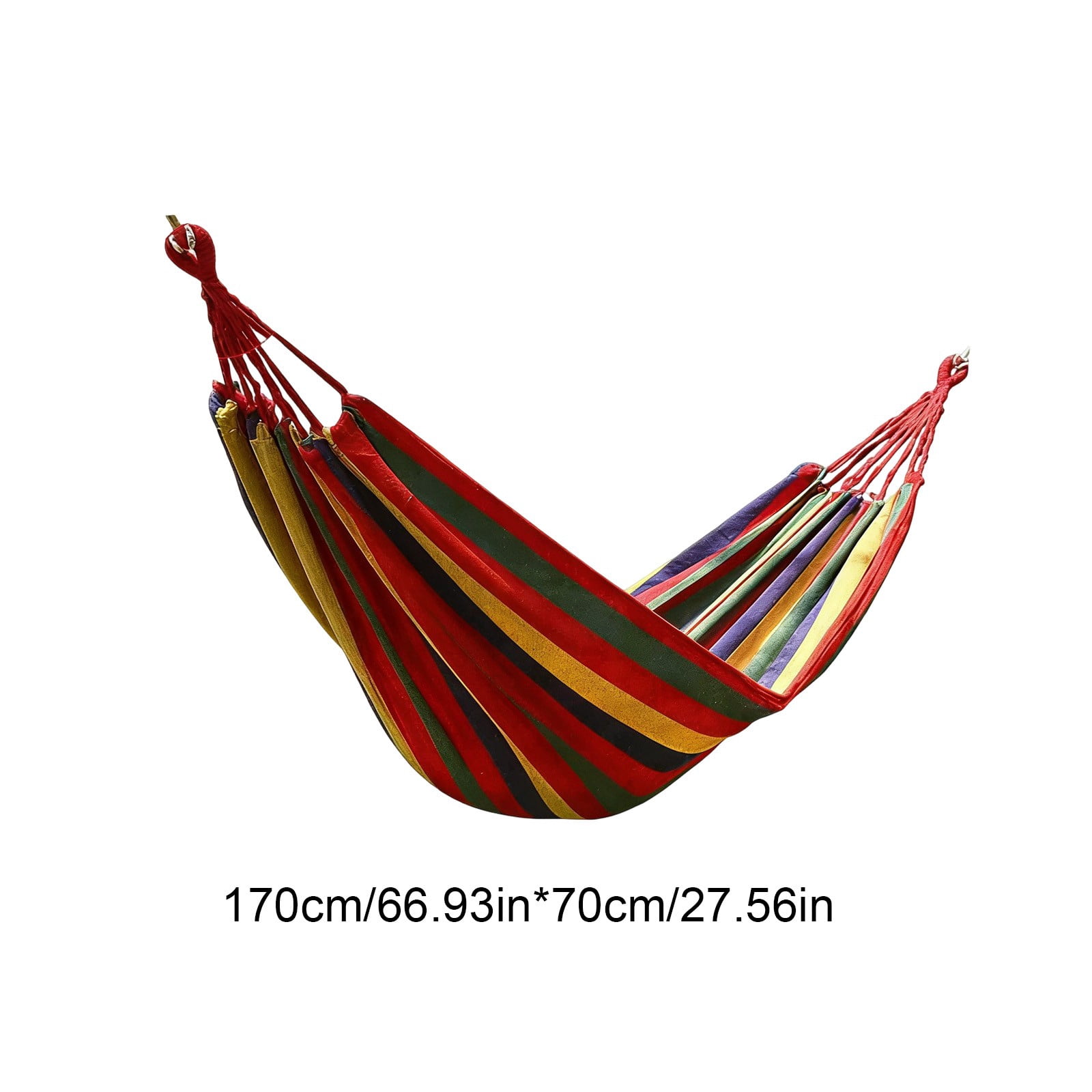 Widened Canvas Hammock Outdoor Swings, 74.8 x 31.5 Inch Heavy Duty Hammock with Breathable Fabric, Portable Relaxation Kit for Balcony Camping Travel for Camping Outdoor Indoor Patio Backyard