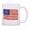 Flag, variant on Distorted American Flag - 2026 Independence Celebration Gift - Ceramic Mug - 11oz