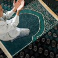 thumbnail image 2 of Fast Shipping Classic Murandim Prayer Rug Floor Carpet Printed Praying Mat Wedding Decor Soft Rectangular compatible Eid Adult Kids Camping Travel Ind, 2 of 5