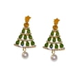 thumbnail image 3 of Pendientes colgantes,Pendientes colgantes navideños para mujer Pendientes colgantes,Pendientes de árbol de Navidad colgantes Mujer colgando,Pendientes colgantes con diamantes de imitación, 3 of 8