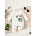 thumbnail image 3 of Bagilaanoe Newborn Baby Girl Boys Jumpsuits Print Long Sleeve Bodysuit 1M 3M 6M Infant Fall One Piece Romper, 3 of 9