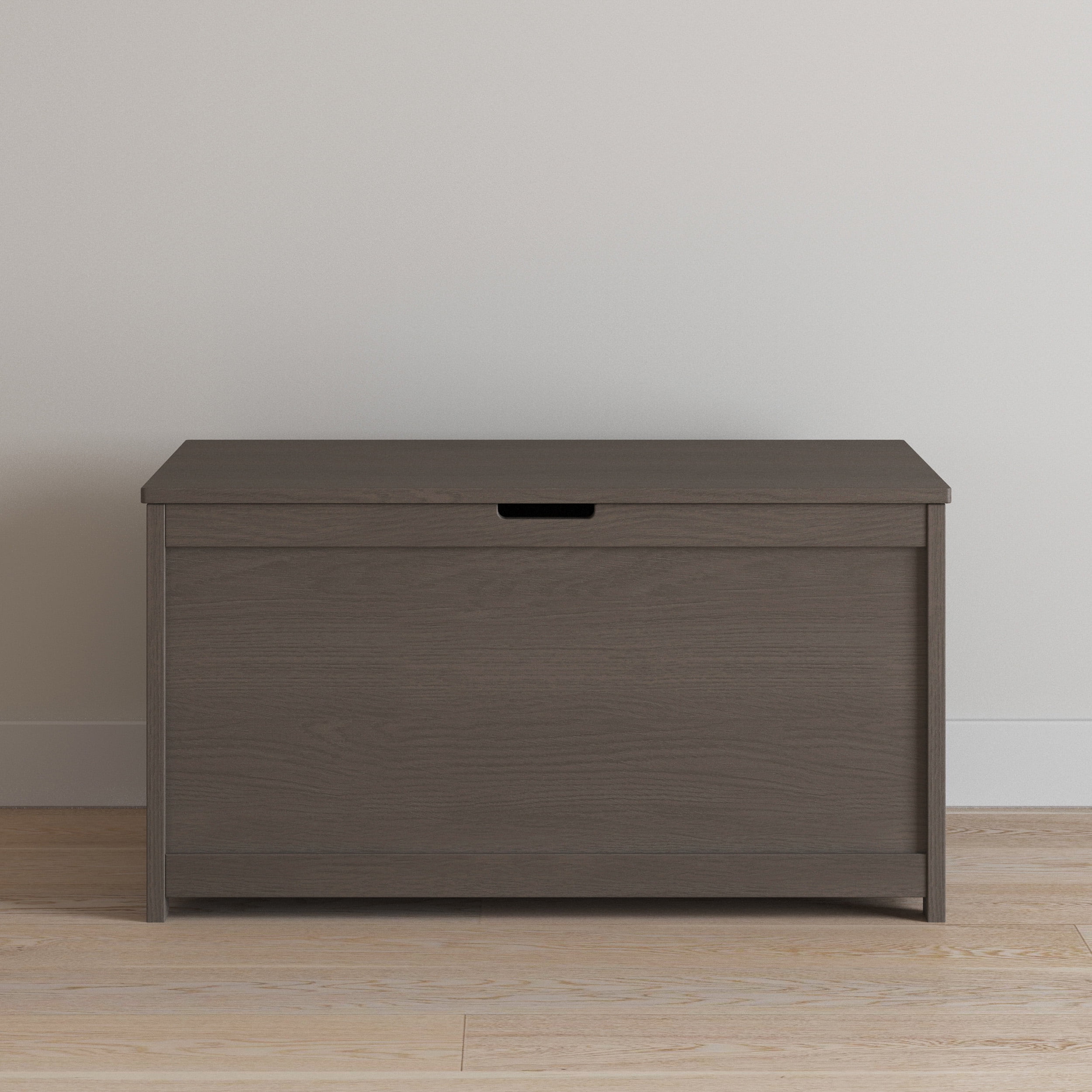Child Craft Harmony 33" Kids Toy Box Storage Chest, Soft-Close Hinges, Wooden Construction, Dapper Gray