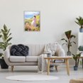 thumbnail image 3 of Stupell Industries Woman & Scenic Beach Landscape Painting Gray Framed Art Print Wall Art, 24 x 30, 3 of 9
