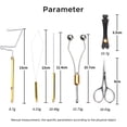 thumbnail image 3 of Fly Tying Tools Kit with Fly Tying Threader Needle Whip Finisher Scissors Fly Tying Kits for Flying Fishing Professionals Beginners, 3 of 6