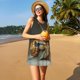 thumbnail image 3 of Fotbe Surreal Weightlifting Snail Vestido de Verano sin Mangas para Mujer – Vestido Midi Línea A, Estilo Camiseta Floral, Vestido Playero Casual y Fluido, 3 of 7