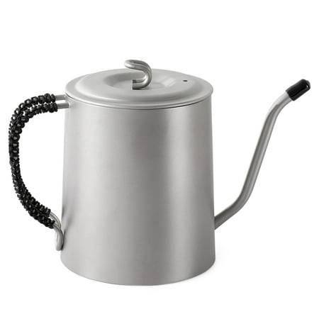 Ultralight 950ml Titanium Tea Kettle Long Narrow Spout Coffee Maker Pot Outdoor Camping