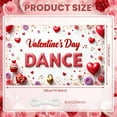 thumbnail image 2 of Red Roses Valentine's Day Banner Heart Shapes Love Display Romantic Gift Boxes Romantic Backdrop for Valentine's Party Romantic Date Indoor Decoration, 2 of 8