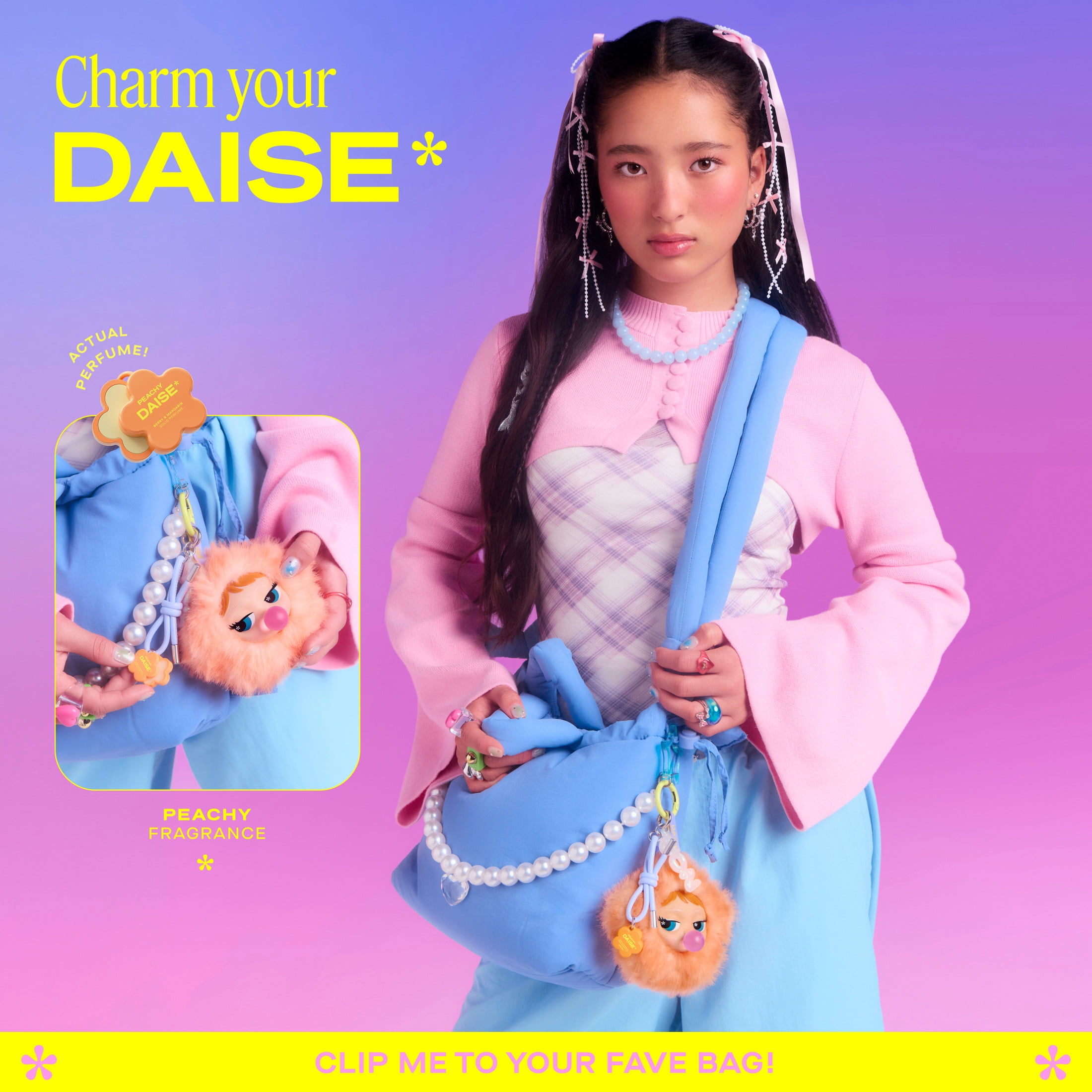 DAISE Blind Box Mystery Dollface Charm & Mini Solid Fragrance, 1 Set | Fragrance 1 g / 0.03 OZ