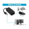 thumbnail image 4 of USB 56K Voice Fax Data External V.90 V.92 Modem With Dual Ports, Compatible With Windows 98SE/2000/ME/XP/Vista/Win 7/Win 8/Win 10 Support Auto-Dial, Tone and Pulse Dialing, Auto Answer, Auto Retrain, 4 of 7
