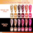 thumbnail image 3 of Esmalte de uñas MEET ACROSS Amber Crystal Cat Eye, 6 colores, 3 of 8
