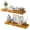 Honey Walnut, variant on Solid Wood Live Edge Floating Shelves Set of 2 – 24" Rustic Wall Shelf with Hidden Bracket System, Wall Mounted Shelves for Bathroom, Kitchen, Living Room, Bedroom (Walnut)