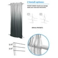 thumbnail image 3 of Grey Ombre Blackout Curtains, French Door Curtains for Door Window, Farmhouse Gradient Modern Abstract Art Privacy Drapery for Patio/Sidelight Doors, 1 Panel with Tieback, 25 x 72 Inches, 3 of 6