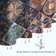 thumbnail image 6 of Multicolor Ethnic Geometric Pattern Shower Curtain 72"x72" ,Bathroom Decorative Shower Curtains Set with 12 Hooks,Modern Waterproof Washable Shower Curtain, 6 of 6