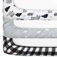thumbnail image 6 of The Peanutshell Woodland Plaid Mini Crib, Playard Sheet 3 Pack Set, 6 of 7