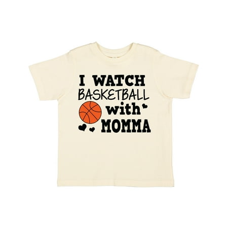 

Inktastic I Watch Basketball with Momma Gift Toddler Boy Girl T-Shirt