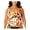 Multi, variant on Plus Size Printed V-Neck Tankini Top Multi Palm Print 20W