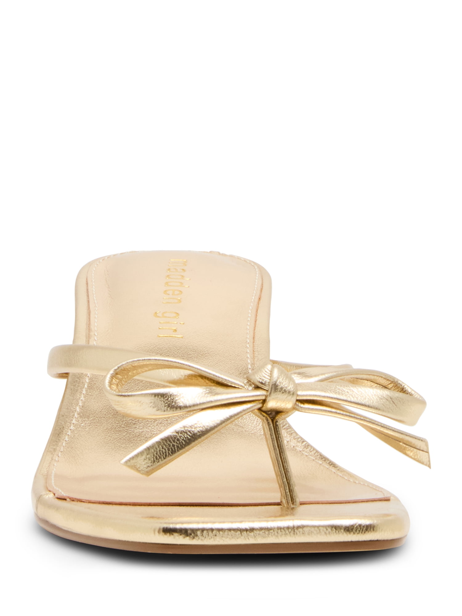 Madden Girl Women's Charlene Thong 2 inch Kitten Heel Sandal