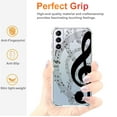 thumbnail image 4 of Music Note Clear Case for Samsung Galaxy S23,Aesthetic Art Design Case for Men Women,Unique Trendy Transparent TPU Bumper Case Cover, 4 of 5