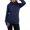 Navy, variant on BXINGOHAI Womens Zip Up Hoodies Fleece Jackets Long Sleeve Sweatshirts Pockets Casual Fall Fashion Preppy Outfits Y2k Clothes Army Green S