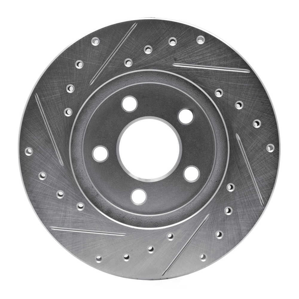 Dynamic Friction Company 631-40046R DFC Brake Rotor - Drilled And Slotted - Silver