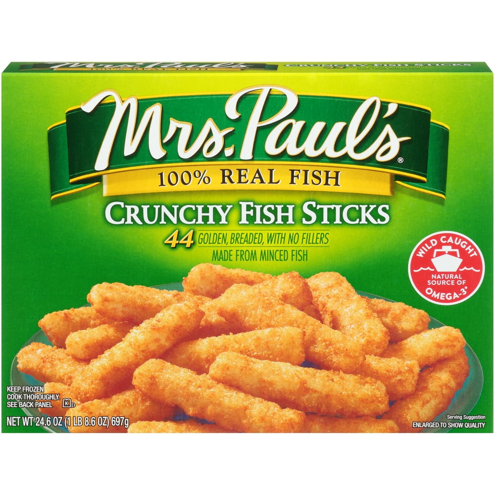 Mrs. Paul's 100 Real Fish Crunchy Breaded Fish Sticks, 44