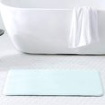 thumbnail image 3 of Extra Thick Memory Foam Bath Rug (24x42 Spa Blue) Non Slip Absorbent Super Cozy Velvet Bathroom Mat, Luxury Soft Plush Comfortable Carpet for Bath Room Shower Floor Tub, Machine Wash Dry, 3 of 6