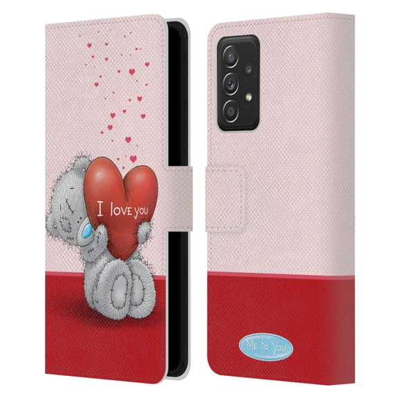 Head Case Designs Officially Licensed Me To You Classic Tatty Teddy I Love You Leather Book Wallet Case Cover Compatible with Samsung Galaxy A52 / A52s / 5G (2021)