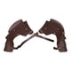 thumbnail image 1 of Pauldron Medieval Steampunk Hugo para Hombre Capa de Disfraz Cosplay Marron Oscuro, 1 of 10