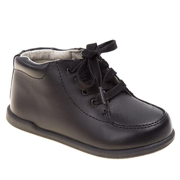 Smart Step ST2136 Chaussures de Marche pour Bébé en Cuir Unisexe&44; Noir - Large - Taille 4