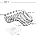 thumbnail image 3 of PENGXIANG Corner Shower Caddy Bathroom Organizer Shelf for Storage Drill Free Bath Rack Adhesive Wall Mounted Shelves Holder for Bathtub and Kitchen (Black), 3 of 7