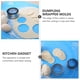 thumbnail image 2 of 6 piezas creativas de acero inoxidable moldes de envoltura de bolas de masa hervida Set cortadores de envoltura Wonton, 2 of 5
