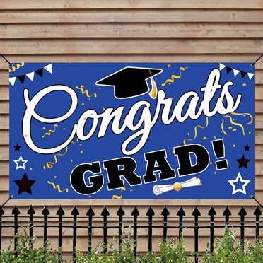 Black Graduation Garage Decoration, 5ft x 10ft - Walmart.com