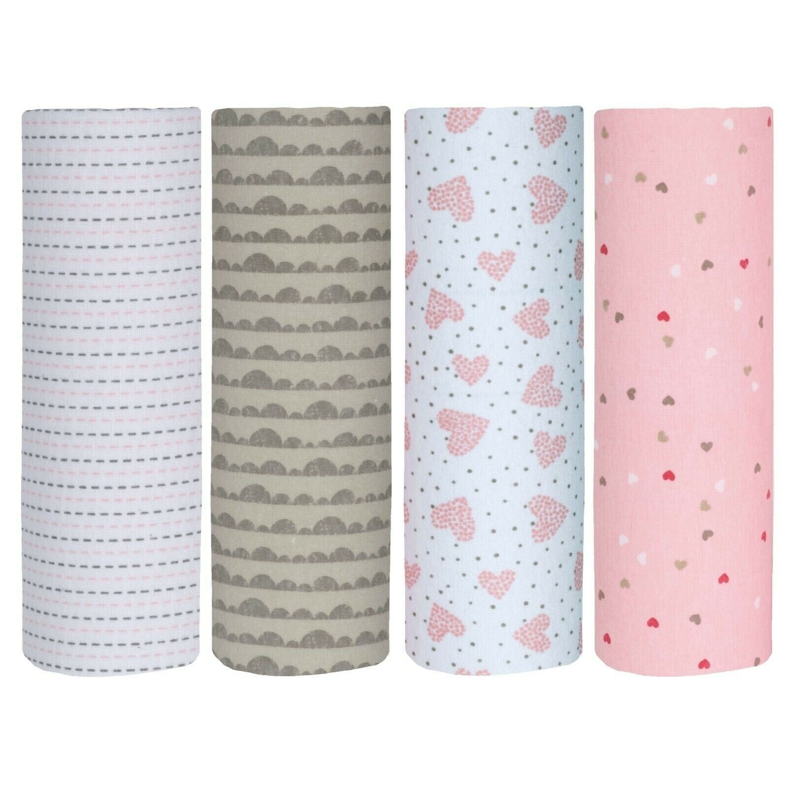 COLOOM Newborn Receiving Blanket Headband Set Baby Swaddle Blankets