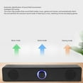 thumbnail image 4 of Wired Desktop Soundbar, 3.5mm  HiFi USB Computer Speakers Volume Knob  for Tablet, 4 of 8