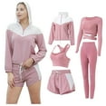 thumbnail image 2 of HBYJLZYG Yoga Clothing Suit Set,5Pcs Yoga Clothing Suit Set Tracksuit Running Gym Winter Fitness Clothing Womens, 2 of 9