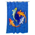 thumbnail image 1 of Rideau de Douche Swirling Koi, 1 of 1