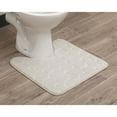 thumbnail image 2 of Contour Bath Rug Memory Foam Mat 3D Pebble 20”L x 20”W Beige, 2 of 6