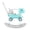 HDPE+Blue, variant on LHSHID Convertible Rocking Horse to Balance Bike, family with Push Handle, Supportive Backrest & Balance Board, Unicorn, Blue