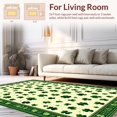 thumbnail image 2 of Ultra Soft Area Rug, Sophisticated Holiday Greenery Design, Non Slip, Stain Resistant, Washable Area Rugs for Living Room, Bedroom(Green, 4X6), 2 of 8