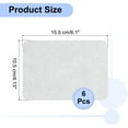 thumbnail image 2 of Uxcell 6Pcs Sofa Fabric Repair Patches Linen Fabric Patches 4.13" x 6.1" White, 2 of 5
