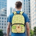 thumbnail image 3 of Pzuqiu Cute Capybara Personalized 17 Inch School Backpack for Kids Customized Schoolbags with Name Lightweight Durable Bookbag Custom Backpack for Students Age 6-18, 3 of 7