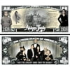 Anime Source Addams Family Horror Monster Comedy Vintage Television Movie Series Commemorative Novelty Million Bill with Semi-Rigid Bill