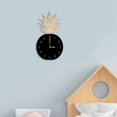thumbnail image 3 of Reloj de pared de piña, reloj decorativo moderno de estilo nórdico silencioso de dibujos animados para dormitorio, sala de estar, habitación de niños, Negro mayimx Reloj de pared, 3 of 8