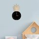 thumbnail image 1 of Reloj de pared con fruta de piña, bonito y silencioso acrílico, decoración colgante de pared para sala de estar, habitación de niños, decoración del Negro Macarena Reloj de pared, 1 of 8