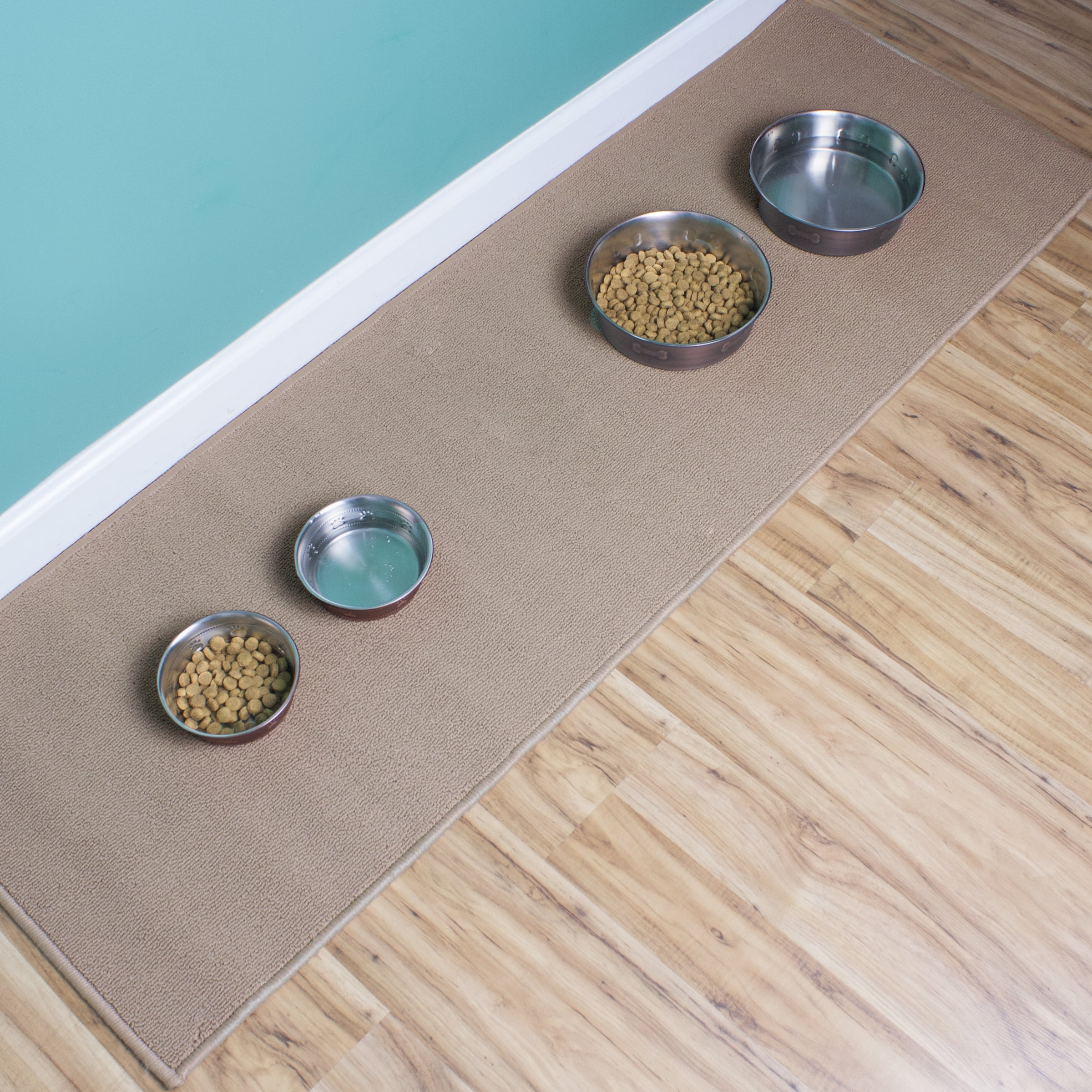 RITZ Solid Rug Runner, 20" x 60", Beige