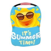 ECZJNT It’S Summer Time Summer Sun Nursing Cover Baby Breastfeeding Infant Feeding Cover Baby Car Seat Cover