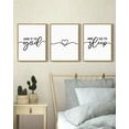 thumbnail image 5 of Set of 3 Framed Sweet Dreams Sign Wall Decor 11x14in3pcs Natural Above Bed Rustic Farmhouse Plaque for Master Room Guest Room Bedroom Wall Art, 5 of 6