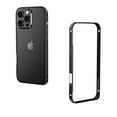 thumbnail image 2 of Aluminum Frame Metal Bumper Frame Slim Hard Case Cover for iPhone 13 Pro, Metal Frame Armor with Soft Inner Bumper, Raised Edge Protection For iPhone 13 Pro,Black, 2 of 6