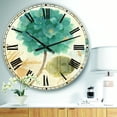 thumbnail image 2 of DesignArt Blue Cottage Flower Hydrangea I Large Wall Clock, 2 of 2